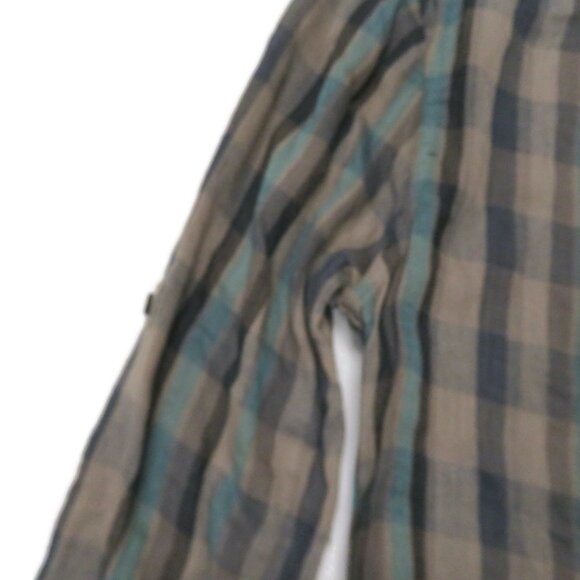 NICHOLAS K‎ Womens Small Plaid Zipper Shirt Button - Picture 2 of 7